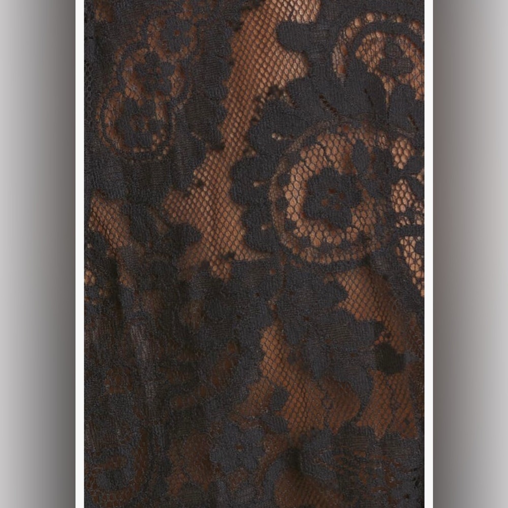 NEW $650 Zimmermann Rhinestone Flower Snap Cotton Blend Lace Top, Black, 0/US 4! - Picture 6 of 7
